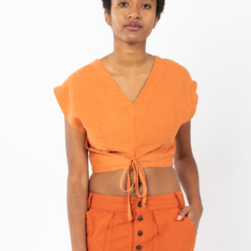 Prairie Underground - Affect Wrap Top - Size 1 - Hot Sauce - Orange Crop Top